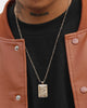Wild for the Weekend Serpentine Rectangle Necklace Gold