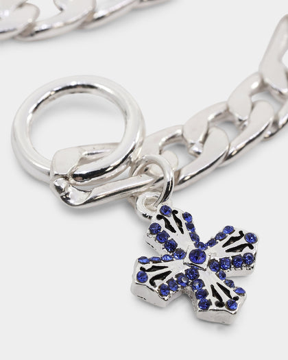 Wild for the Weekend T Bar Cross Bracelet Silver