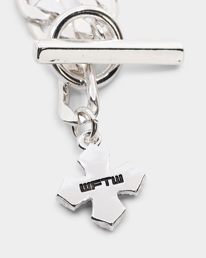Wild for the Weekend T Bar Cross Bracelet Silver