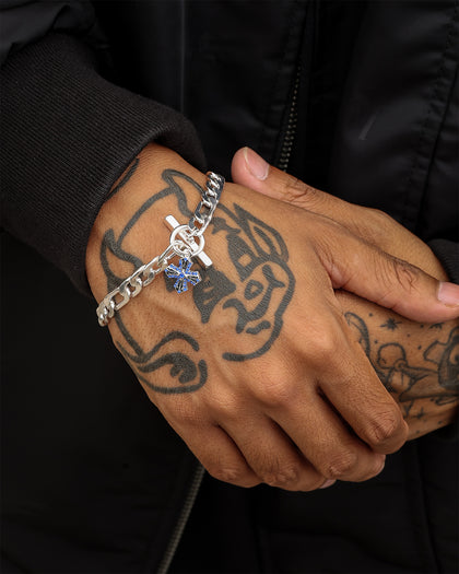 Wild for the Weekend T Bar Cross Bracelet Silver