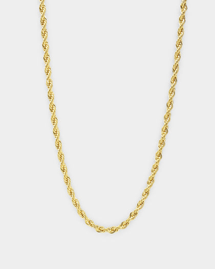 Shortie Kids' Classic Rope 3mm Chain Gold