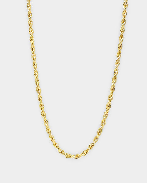 Shortie Kids' Classic Rope 3mm Chain Gold