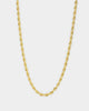 Shortie Kids' Classic Rope 3mm Chain Gold