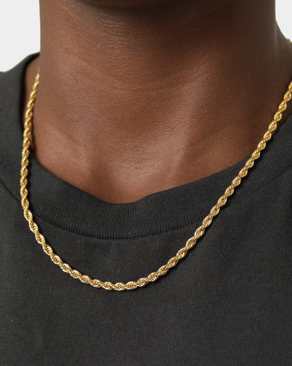 Shortie Kids' Classic Rope 3mm Chain Gold