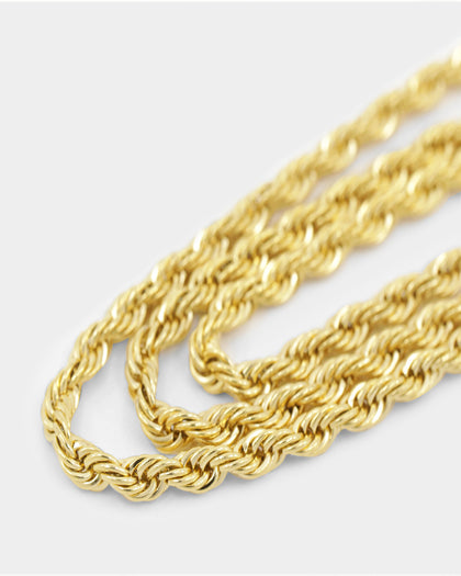 Shortie Kids' Classic Rope 3mm Chain Gold