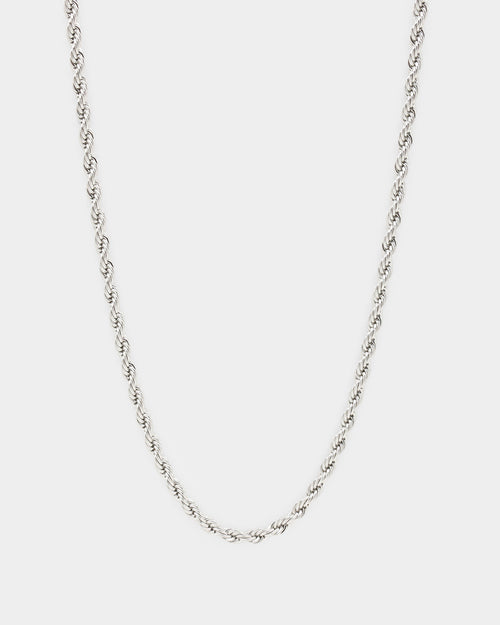 Shortie Kids' Classic Rope 3mm Chain Silver