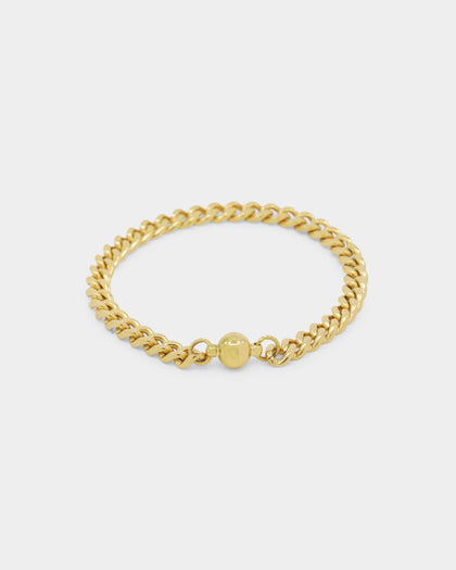 Shortie Kids' Classic Cuban 6mm Bracelet Gold