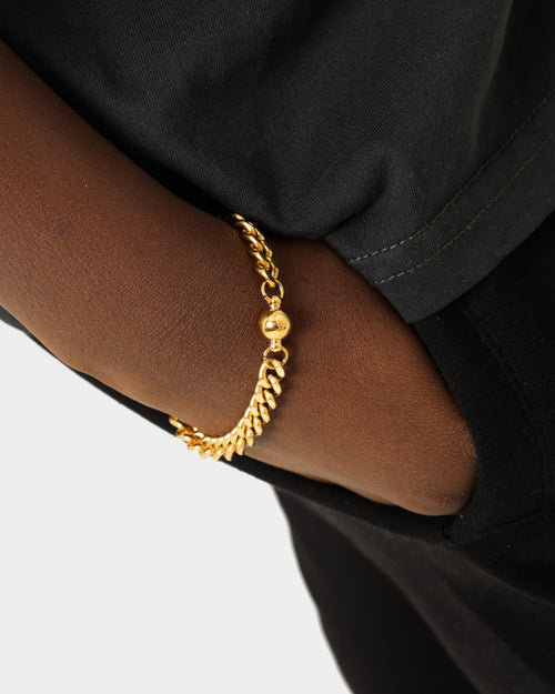 Shortie Kids' Classic Cuban 6mm Bracelet Gold