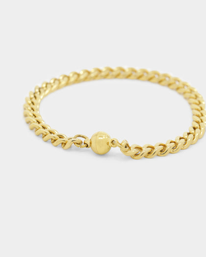 Shortie Kids' Classic Cuban 6mm Bracelet Gold