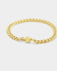 Shortie Kids' Classic Cuban 6mm Bracelet Gold