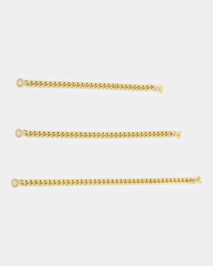 Shortie Kids' Classic Cuban 6mm Bracelet Gold