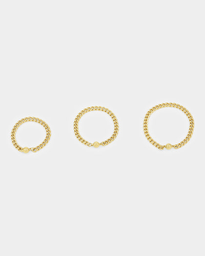 Shortie Kids' Classic Cuban 6mm Bracelet Gold