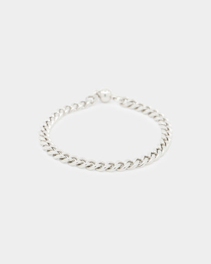 Shortie Kids' Classic Cuban 6mm Bracelet Silver