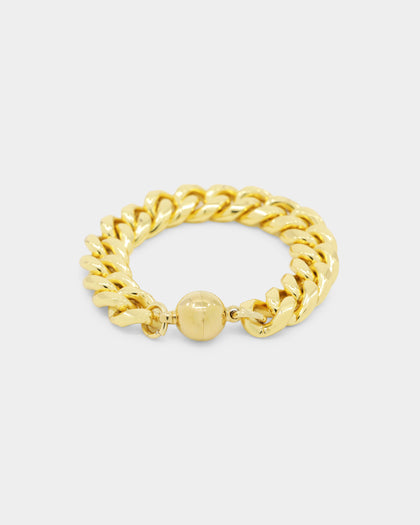 Shortie Kids' Classic Cuban 12mm Bracelet Gold
