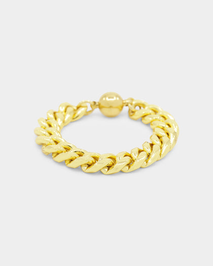 Shortie Kids' Classic Cuban 12mm Bracelet Gold