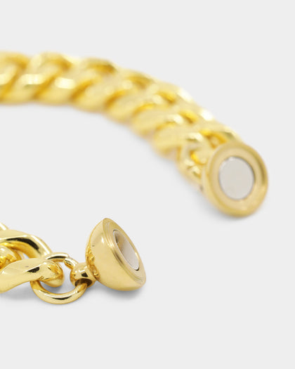 Shortie Kids' Classic Cuban 12mm Bracelet Gold