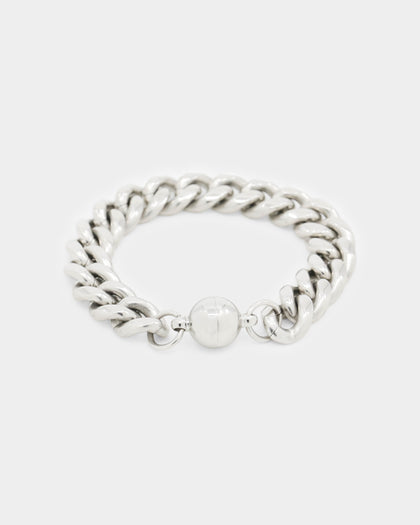 Shortie Kids' Classic Cuban 12mm Bracelet Silver