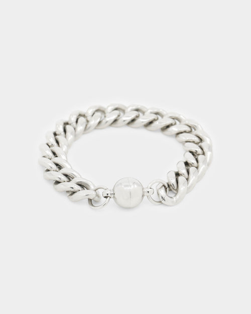 Shortie Kids' Classic Cuban 12mm Bracelet Silver