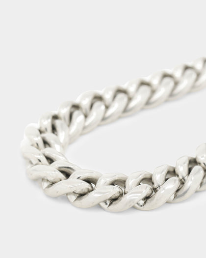 Shortie Kids' Classic Cuban 12mm Bracelet Silver