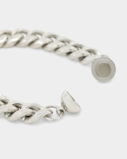 Shortie Kids' Classic Cuban 12mm Bracelet Silver