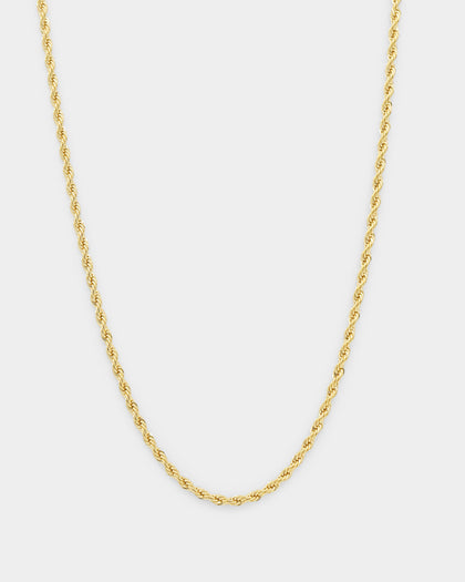Shortie Kids' Classic Micro Rope 2mm Chain Gold