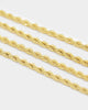 Shortie Kids' Classic Micro Rope 2mm Chain Gold