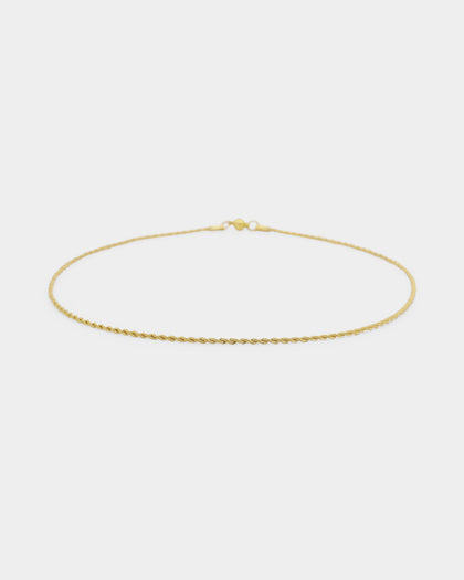 Shortie Kids' Classic Micro Rope 2mm Chain Gold