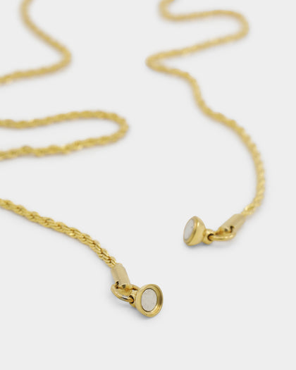 Shortie Kids' Classic Micro Rope 2mm Chain Gold