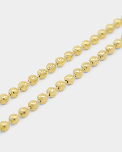 Shortie Kids' Firsts Dog Tag 3mm Chain Gold