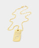 Shortie Kids' Firsts Dog Tag 3mm Chain Gold