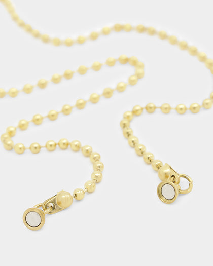 Shortie Kids' Firsts Dog Tag 3mm Chain Gold