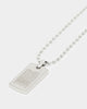 Shortie Kids' Firsts Dog Tag 3mm Chain Silver