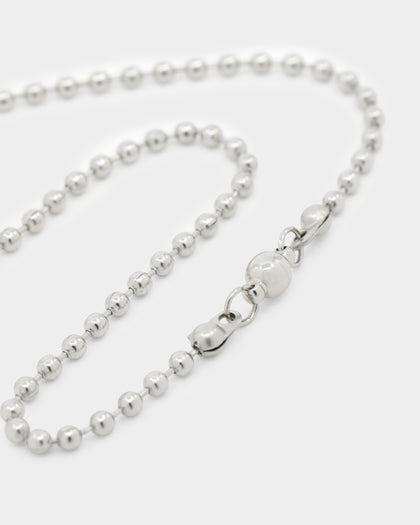 Shortie Kids' Firsts Dog Tag 3mm Chain Silver