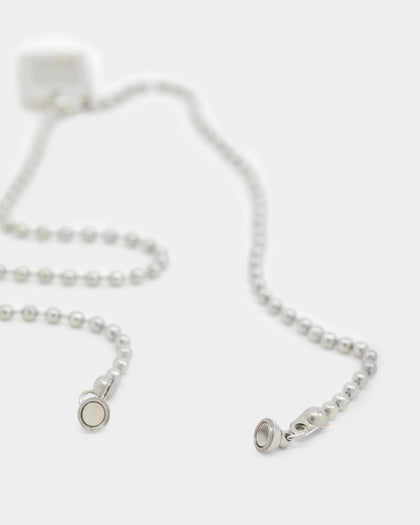 Shortie Kids' Firsts Dog Tag 3mm Chain Silver