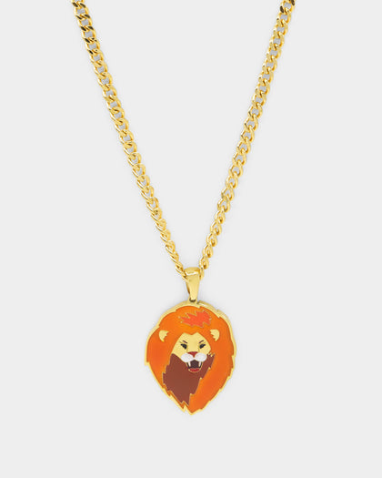 Shortie Kids' The Lion Pendant Chain Gold
