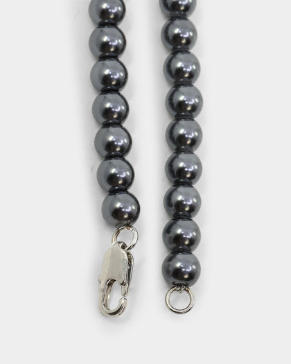 Loiter Dark Heart Necklace Grey/Silver