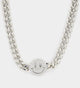 Loiter Don't Smile Chain Iced Silver