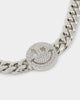 Loiter Don't Smile Chain Iced Silver