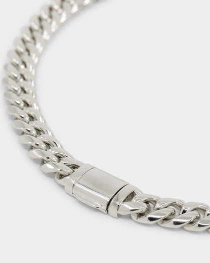 Loiter Don't Smile Chain Iced Silver