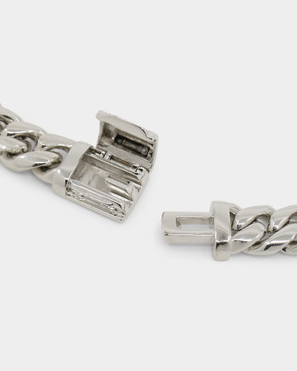 Loiter Don't Smile Chain Iced Silver