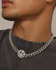Loiter Don't Smile Chain Iced Silver