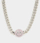 Loiter Don't Smile Chain Silver/Iced Pink