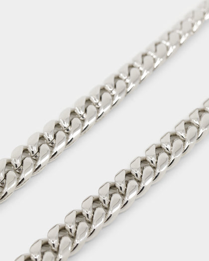 Loiter Don't Smile Chain Silver/Iced Pink