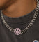 Loiter Don't Smile Chain Silver/Iced Pink