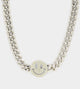 Loiter Don't Smile Chain Silver/Iced Yellow