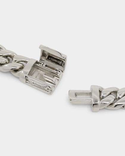 Loiter Don't Smile Chain Silver/Iced Yellow