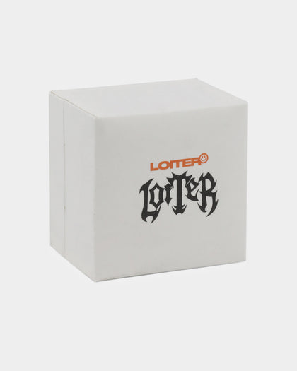 Loiter Don't Smile Ring Silver