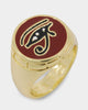 Last Kings Eye Of Ra Ring Gold/Burgundy