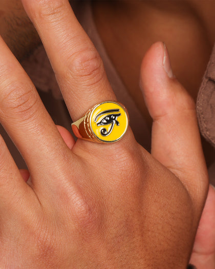 Last Kings Eye Of Ra Ring Gold/Yellow