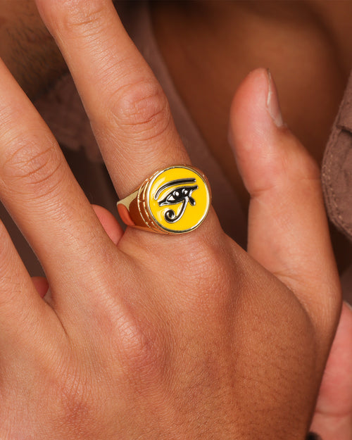 Last Kings Eye Of Ra Ring Gold/Yellow